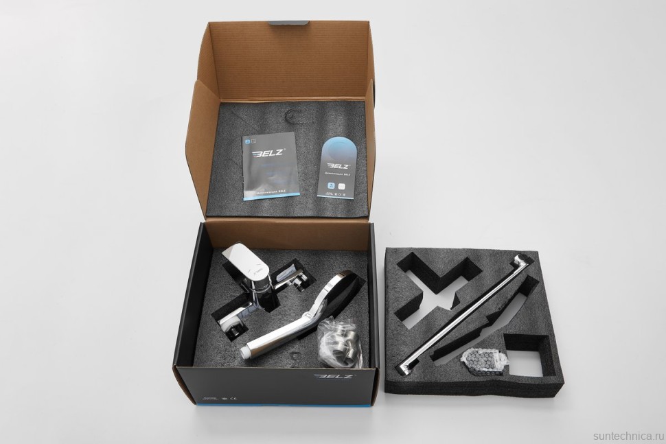 Смеситель с длинным изливом для ванны BELZ B679 B22679 хром