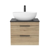 Тумба под раковину без столешницы Onika Легран 60 подвесная, под столешницу, дуб галифакс