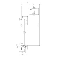 Душевая стойка Splenka S04 S04.24.06 черный