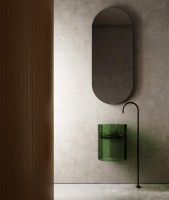 Раковина подвесная Abber Kristall AT2704 42 emerald, круглая