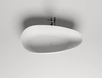 Ванна из искусственного камня Salini Paola In S-Stone 170x80 см, отдельностоящая, матовая белая, овальная, со сливом-переливом, с донным клапаном