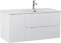Тумба с раковиной BelBagno Etna 100 R 2 ящика. дверца, bianco lucido