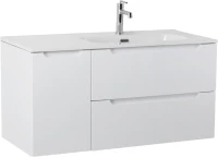 Тумба с раковиной BelBagno Etna 100 R 2 ящика. дверца, bianco lucido