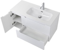 Тумба с раковиной BelBagno Etna 100 R 2 ящика. дверца, bianco lucido