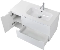 Тумба с раковиной BelBagno Etna 100 R 2 ящика. дверца, bianco lucido
