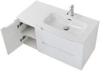 Тумба с раковиной BelBagno Etna 100 R 2 ящика. дверца, bianco lucido