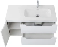 Тумба с раковиной BelBagno Etna 100 R 2 ящика. дверца, bianco lucido