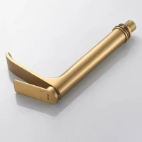 Смеситель для раковины высокий Shevanik S4111G, золотой сатин