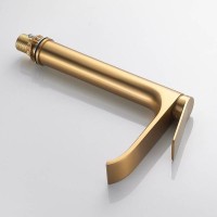 Смеситель для раковины высокий Shevanik S4111G, золотой сатин Смеситель для раковины высокий Shevanik S4111G, золотой сатин