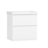 Тумба с раковиной Belux Киото НП 60-02 подвесная, 2 ящика, белая