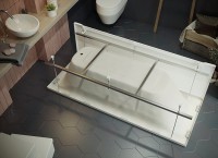 Акриловая ванна AQUATEK Лугано 160x70 см, пристенная, белая, с каркасом