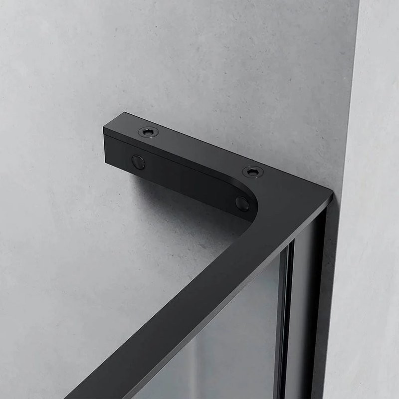 Душевая перегородка Veconi Korato KR77B-70-01-C8 70 см, профиль матовый черный