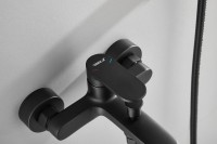 Смеситель для ванны с душем BELZ B713 B61713-7 черный Смеситель для ванны с душем BELZ B713 B61713-7 черный