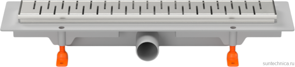 Душевой трап (лоток) MCH Chudej Medium CH350MN 35 см, решетка хром, с сифоном