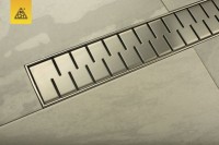 Душевой трап (лоток) MCH Chudej Medium CH350MN 35 см, решетка хром, с сифоном