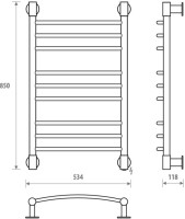 Полотенцесушитель электрический Energy Ergo 2 P 85x50