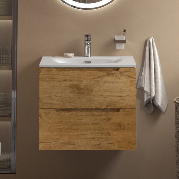 Тумба с раковиной BelBagno Etna 39 70 rovere nature, раковина BB-8099-3-70