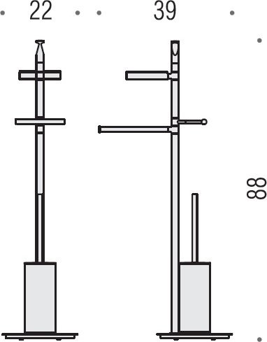 Стойка Colombo Design Planets B9843.000