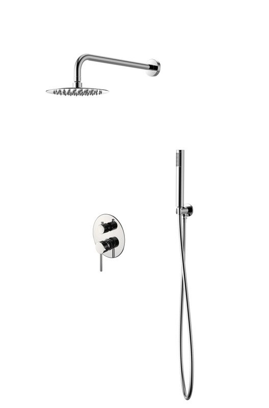 Душевой комплект SantiLine SL-9017 хром, С ВНУТРЕННЕЙ ЧАСТЬЮ