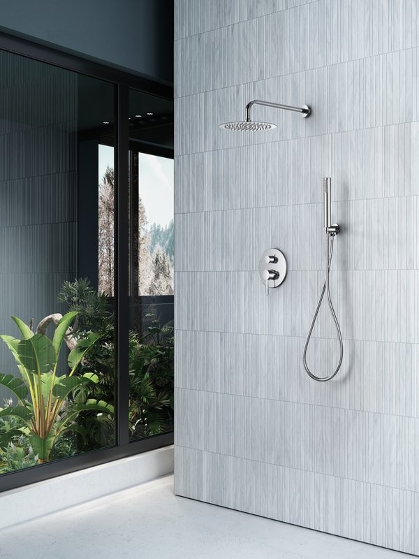 Душевой комплект SantiLine SL-9017 хром, С ВНУТРЕННЕЙ ЧАСТЬЮ