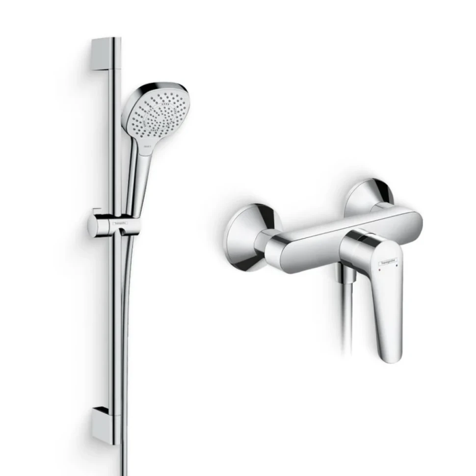 Душевой комплект Смеситель для душа Hansgrohe Logis E 71602000 + Гарнитур Croma Select E Multi 26580400