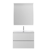 Мебель для ванной комнаты BelBagno Uno-mini 100 подвесная, 2 ящика, bianco opaco