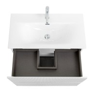 Мебель для ванной комнаты BelBagno Uno-mini 100 подвесная, 2 ящика, bianco opaco