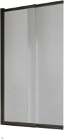 Шторка на ванну BelBagno Luce VF-11-90/145-P-NERO профиль матовый черный, стекло рифленое