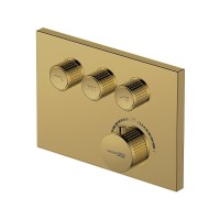 Смеситель для ванны и душа встраиваемый термостат золото Sauer 7158 Thermo WasserKRAFT