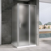 Душевой уголок Abber Sonnenstrand AG04110MS-S100M 100x110, профиль хром, стекло матовое