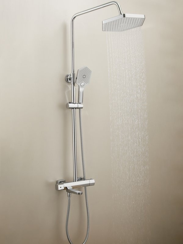 Душевая стойка Haiba HB24726 с термостатом, хром