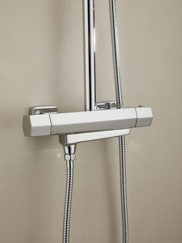 Душевая стойка Haiba HB24726 с термостатом, хром