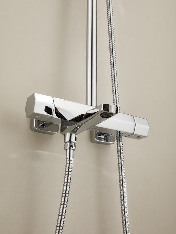 Душевая стойка Haiba HB24726 с термостатом, хром