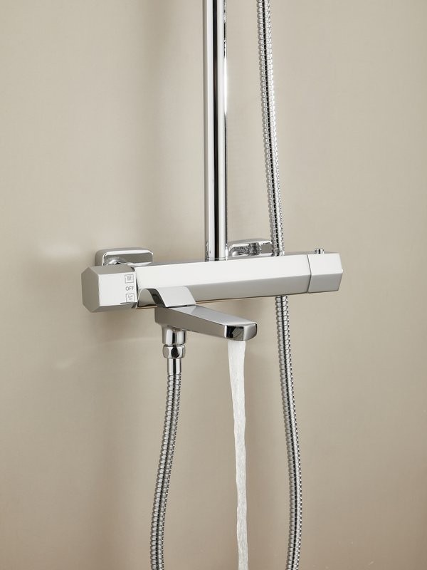 Душевая стойка Haiba HB24726 с термостатом, хром