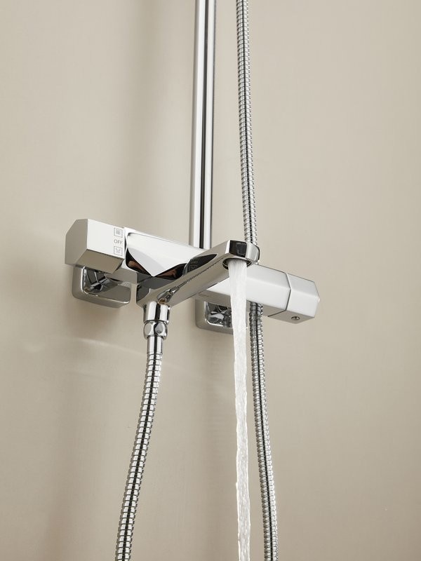 Душевая стойка Haiba HB24726 с термостатом, хром