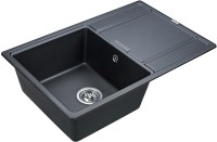 Мойка кухонная Paulmark Flugen 50-780 PM217850-BLM черный металлик