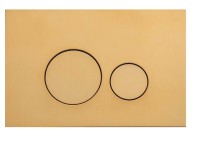 Кнопка смыва для унитаза Splendy Stable Rest SR302TMGM пластик, цвет брашированное золото