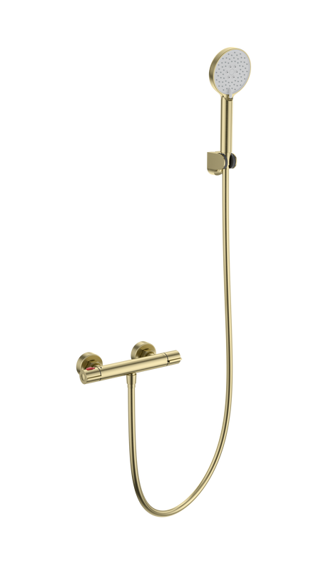 Термостатический смеситель Wonzon & Woghand Inn WW-B2063-A-BG брашированное золото