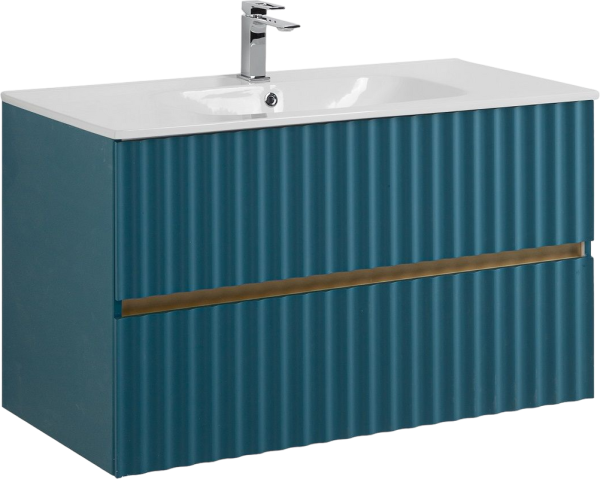 Тумба под раковину Art&Max Elegant 100 подвесная, аквамарин