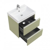 Мебель для ванной комнаты Roca Ona Olive 60 оливковая матовая, раковина ZRU9307561