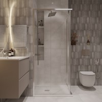 Душевой уголок Niagara Nova NG-6624-34 100x100, профиль хром, стекло прозрачное