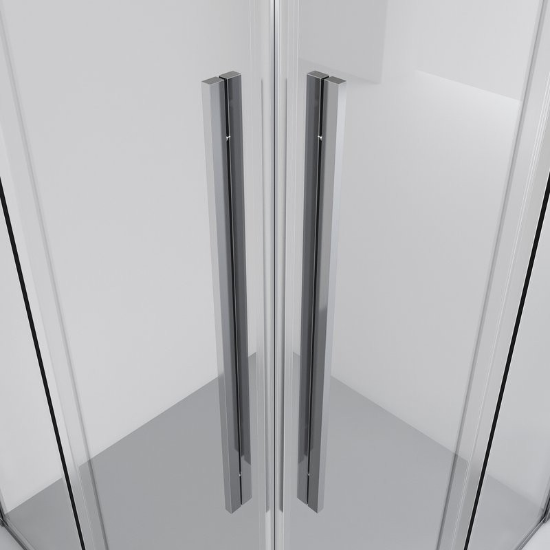 Душевой уголок Niagara Nova NG-6624-34 100x100, профиль хром, стекло прозрачное