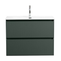 Тумба с раковиной BelBagno Uno 90 подвесная, 2 ящика, матовая еловая