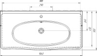 Тумба с раковиной ASB-Woodline Модерн 105 рошфор, белая патина