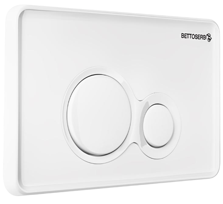 Комплект Инсталляция BETTOSERB Sava Fix Slim 40006456 + Кнопка Twin 40006457 цвет белый глянец