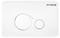 Комплект Инсталляция BETTOSERB Sava Fix Slim 40006456 + Кнопка Twin 40006457 цвет белый глянец