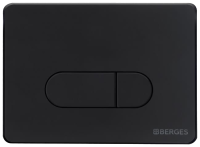 Система инсталляции для унитазов Berges Novum 040235 с кнопкой смыва, черная