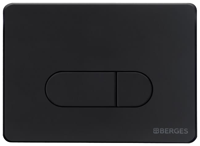 Система инсталляции для унитазов Berges Novum 040235 с кнопкой смыва, черная