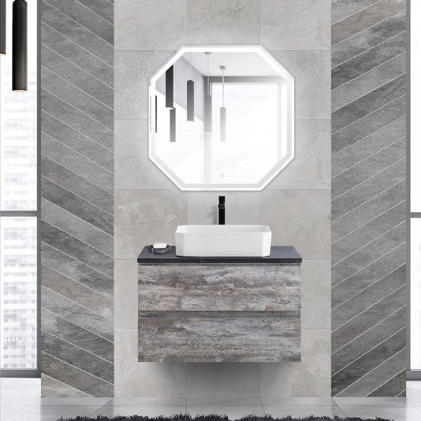 Мебель для ванной комнаты Cezares Molveno 46 80 legno grigio, со столешницей