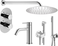 Комплект для ванной Plumberia Selection Ixo KITZXOT18CR53 С ВНУТРЕННЕЙ ЧАСТЬЮ, хром